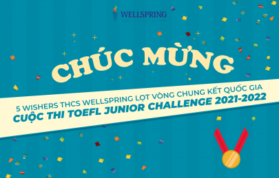 05 WISHers THCS  game đánh bài tiến lên 
 lọt vòng Chung kết TOEFL Junior Challenge 2021 - 2022